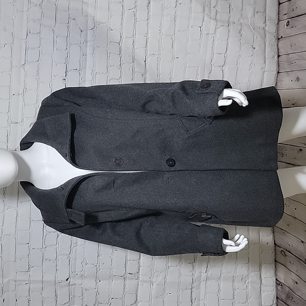 Gray Wool Coat - image 1